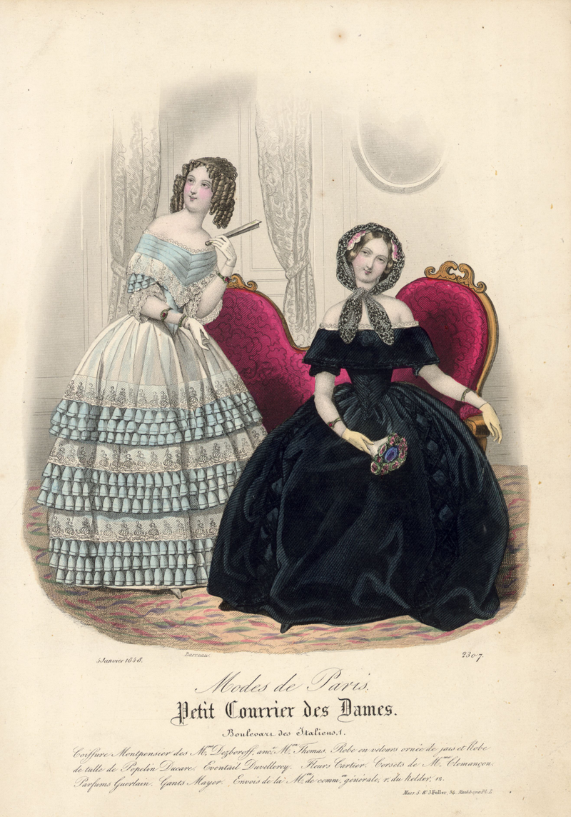 Illustration for article titled What Are Historical Broads Always Talking About in Fashion Plates?